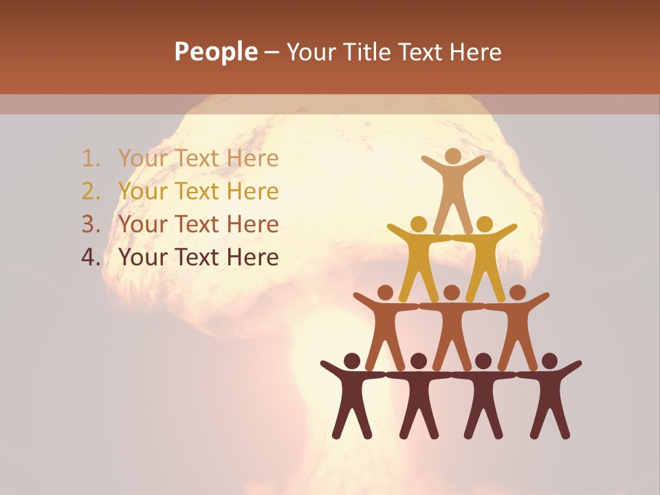 A Nuclear Powerpoint Presentation Is Shown PowerPoint Template