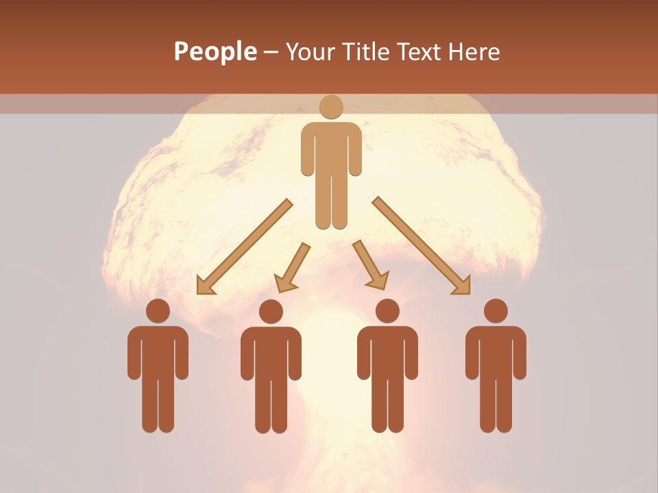 A Nuclear Powerpoint Presentation Is Shown PowerPoint Template