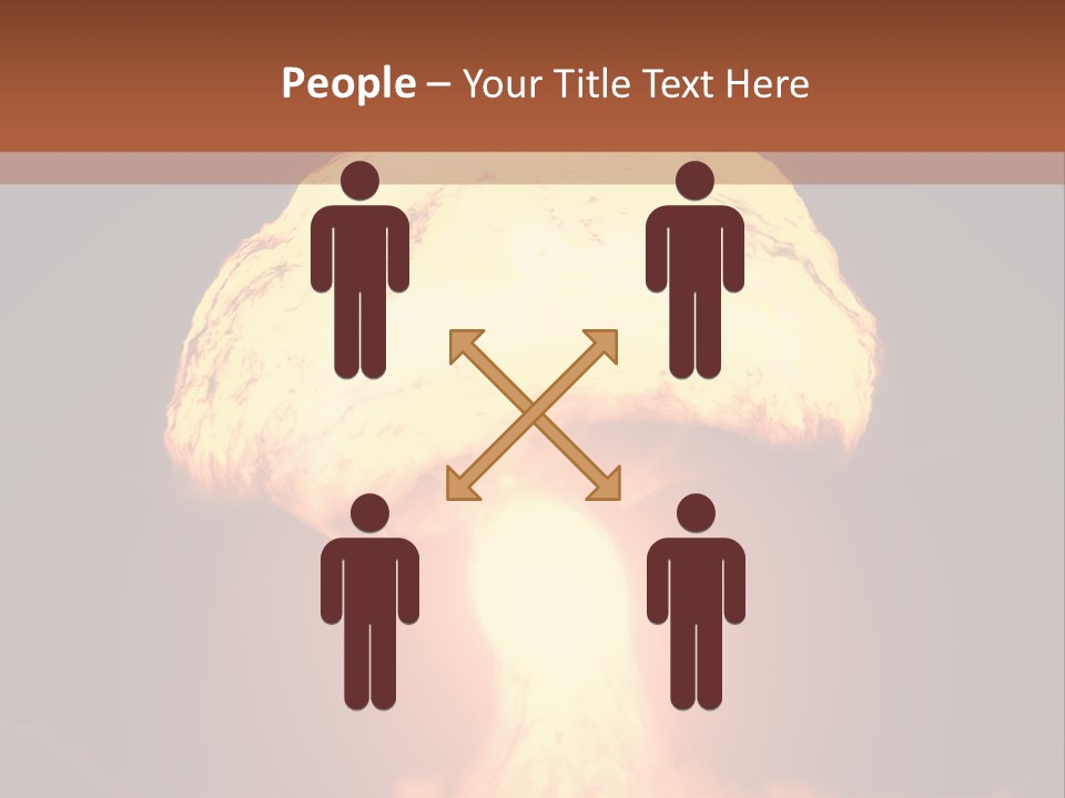 A Nuclear Powerpoint Presentation Is Shown PowerPoint Template