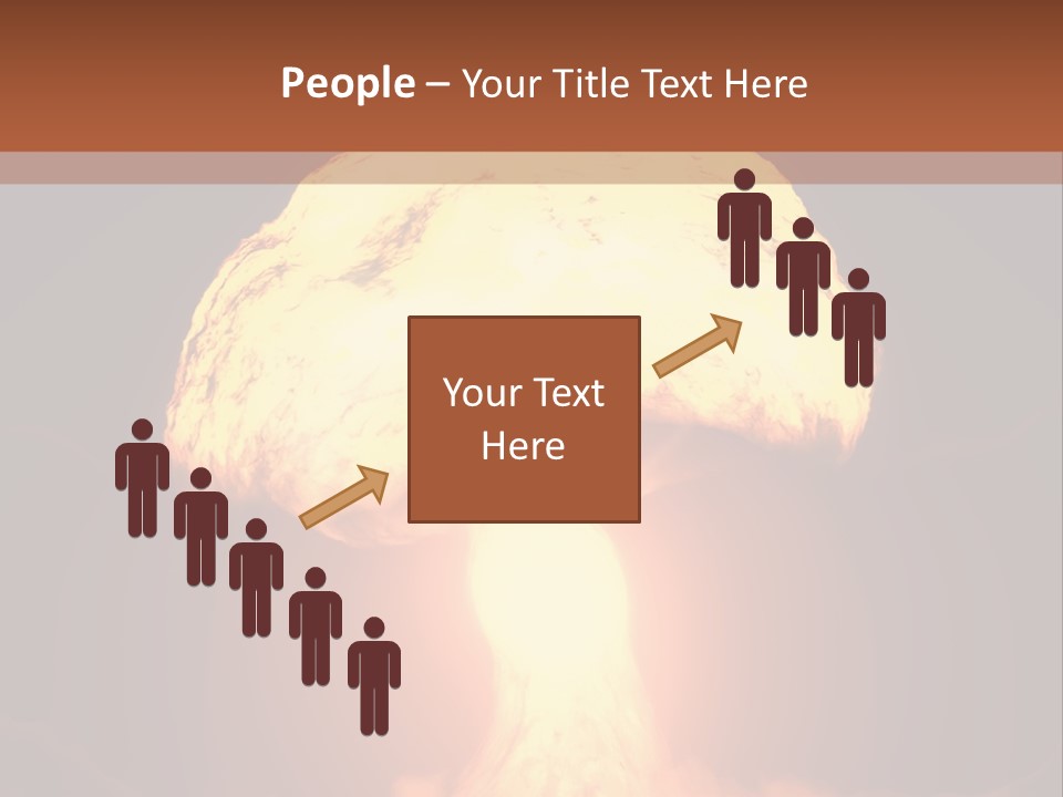 A Nuclear Powerpoint Presentation Is Shown PowerPoint Template
