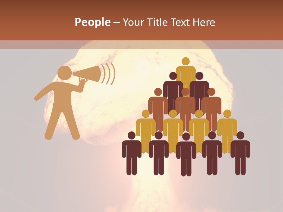 A Nuclear Powerpoint Presentation Is Shown PowerPoint Template