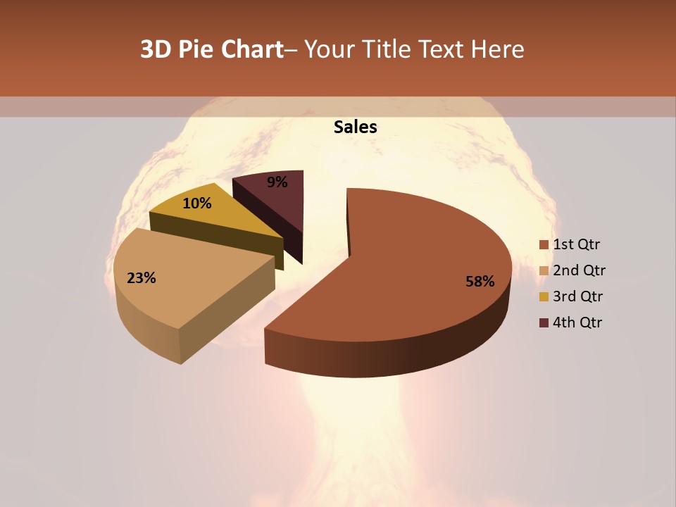 A Nuclear Powerpoint Presentation Is Shown PowerPoint Template