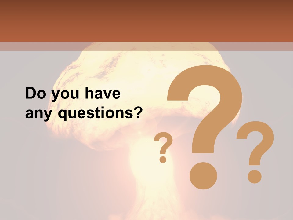 A Nuclear Powerpoint Presentation Is Shown PowerPoint Template