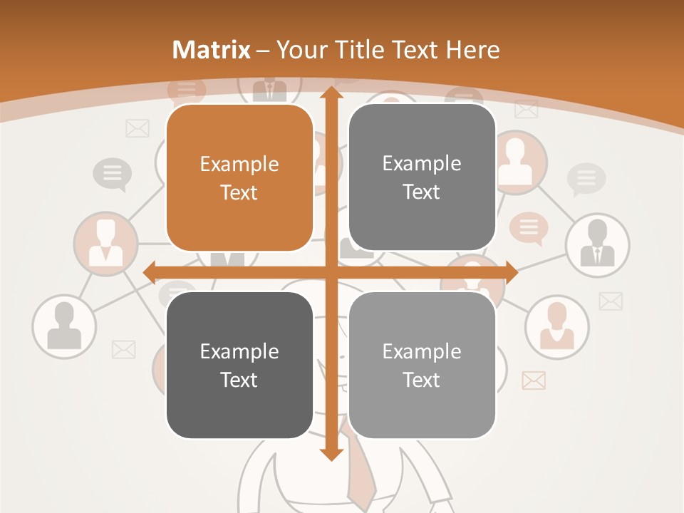 A Man Standing In Front Of A Social Network Powerpoint Presentation PowerPoint Template