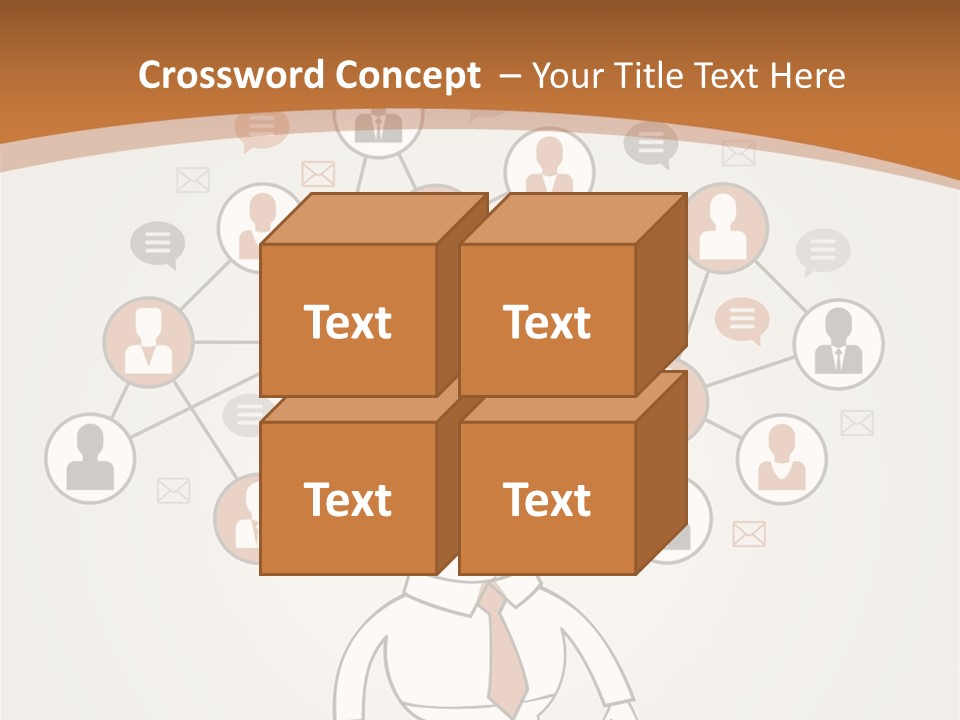 A Man Standing In Front Of A Social Network Powerpoint Presentation PowerPoint Template