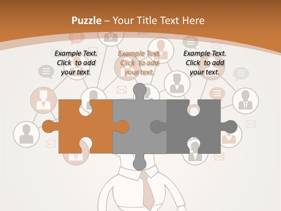 A Man Standing In Front Of A Social Network Powerpoint Presentation PowerPoint Template