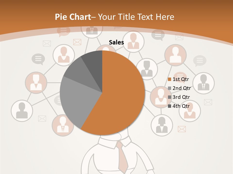 A Man Standing In Front Of A Social Network Powerpoint Presentation PowerPoint Template
