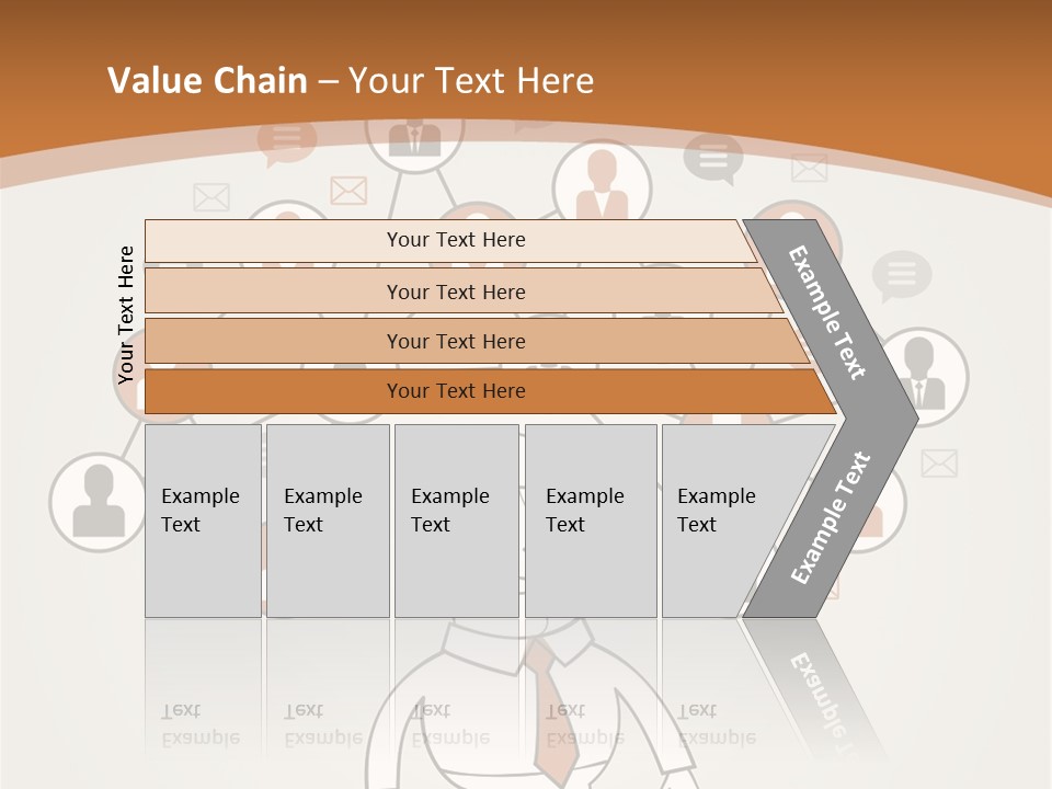 A Man Standing In Front Of A Social Network Powerpoint Presentation PowerPoint Template