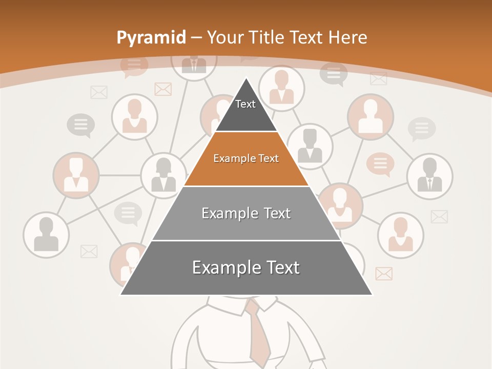 A Man Standing In Front Of A Social Network Powerpoint Presentation PowerPoint Template