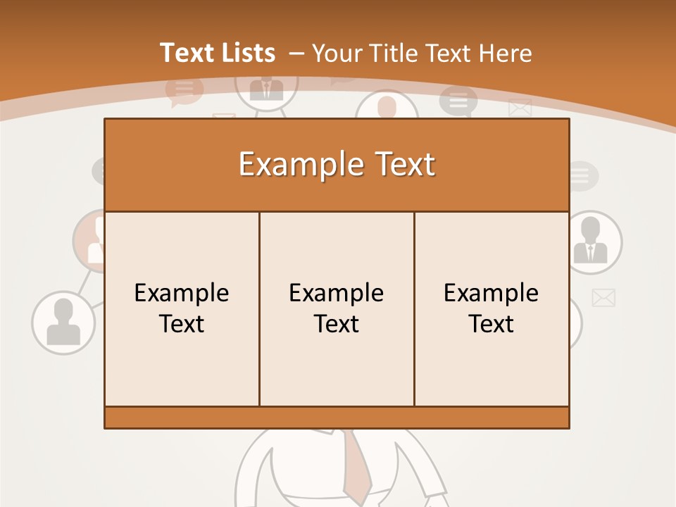 A Man Standing In Front Of A Social Network Powerpoint Presentation PowerPoint Template
