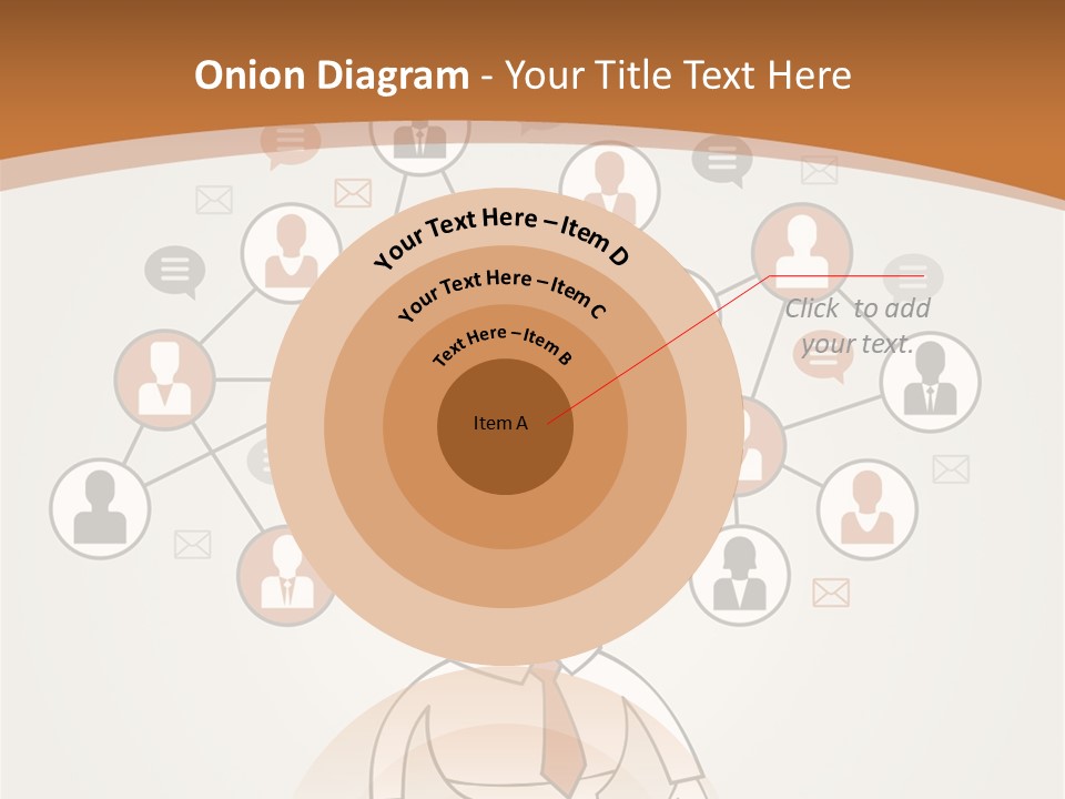 A Man Standing In Front Of A Social Network Powerpoint Presentation PowerPoint Template