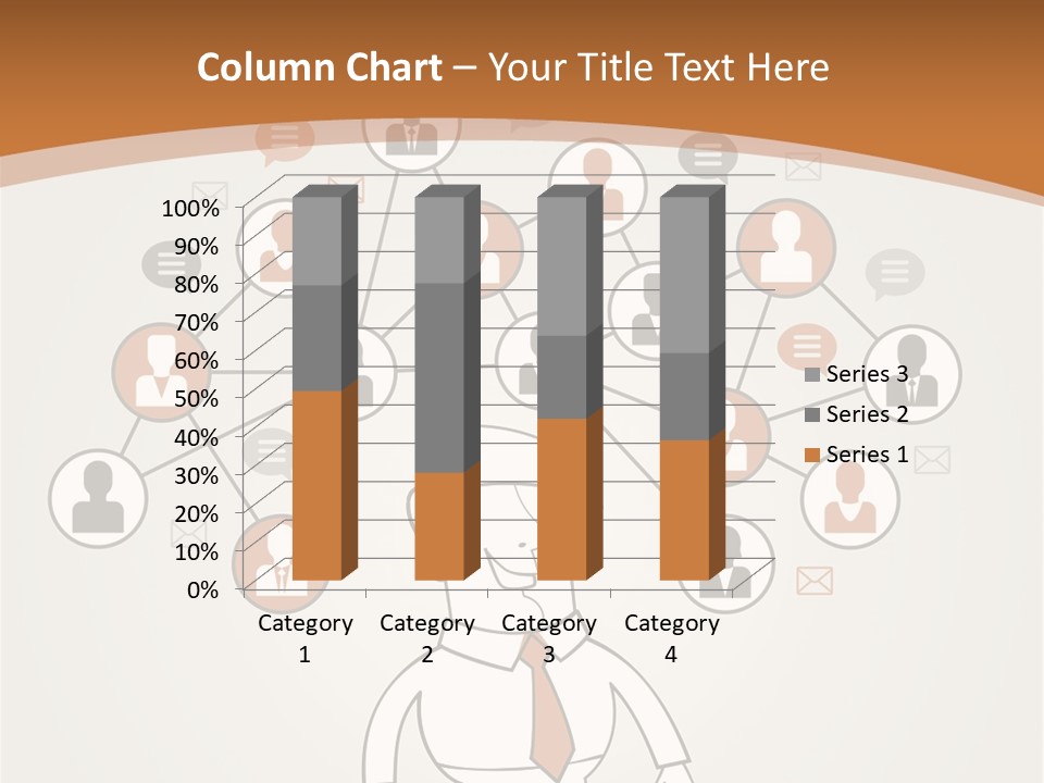 A Man Standing In Front Of A Social Network Powerpoint Presentation PowerPoint Template