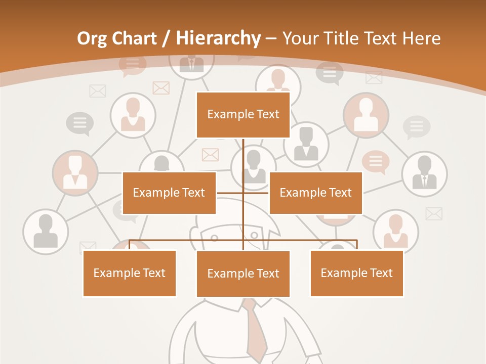 A Man Standing In Front Of A Social Network Powerpoint Presentation PowerPoint Template