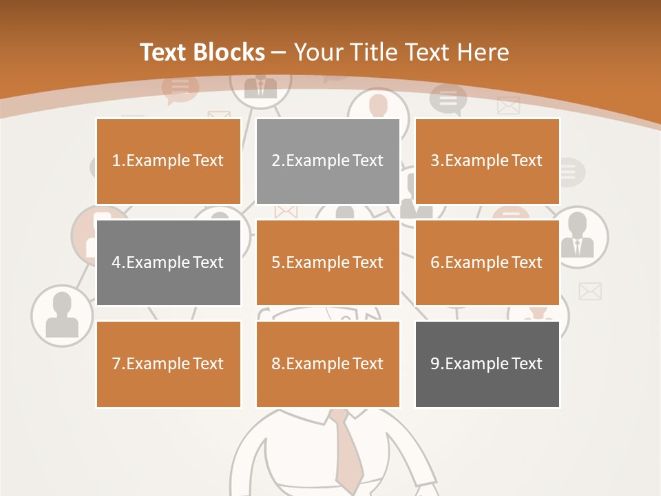 A Man Standing In Front Of A Social Network Powerpoint Presentation PowerPoint Template