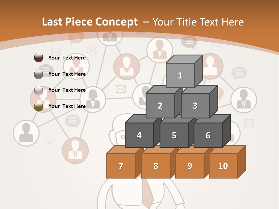 A Man Standing In Front Of A Social Network Powerpoint Presentation PowerPoint Template