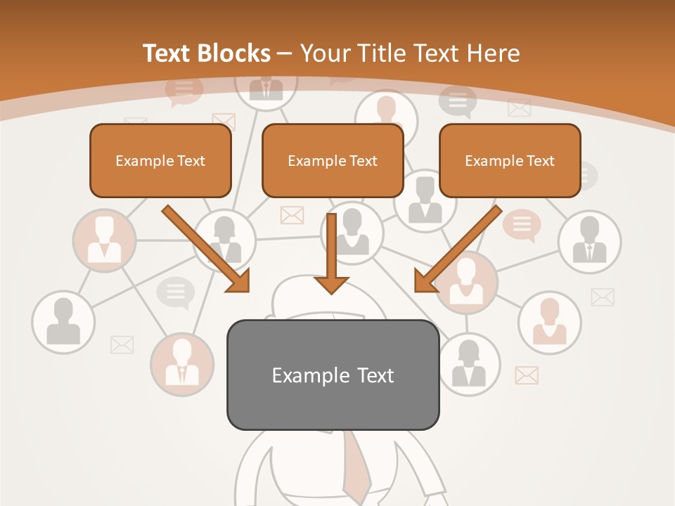 A Man Standing In Front Of A Social Network Powerpoint Presentation PowerPoint Template