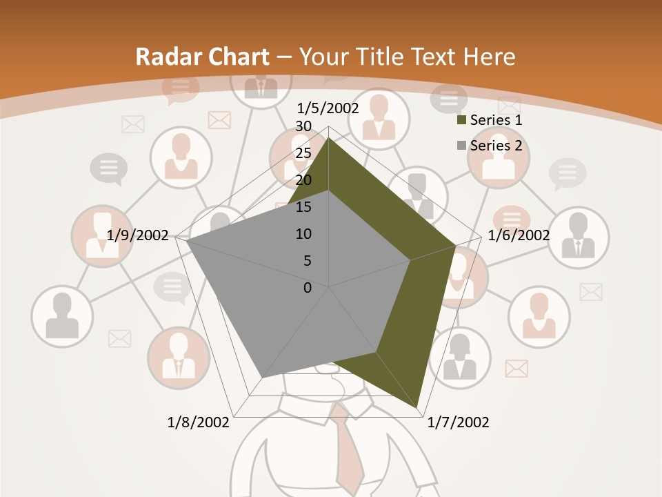A Man Standing In Front Of A Social Network Powerpoint Presentation PowerPoint Template