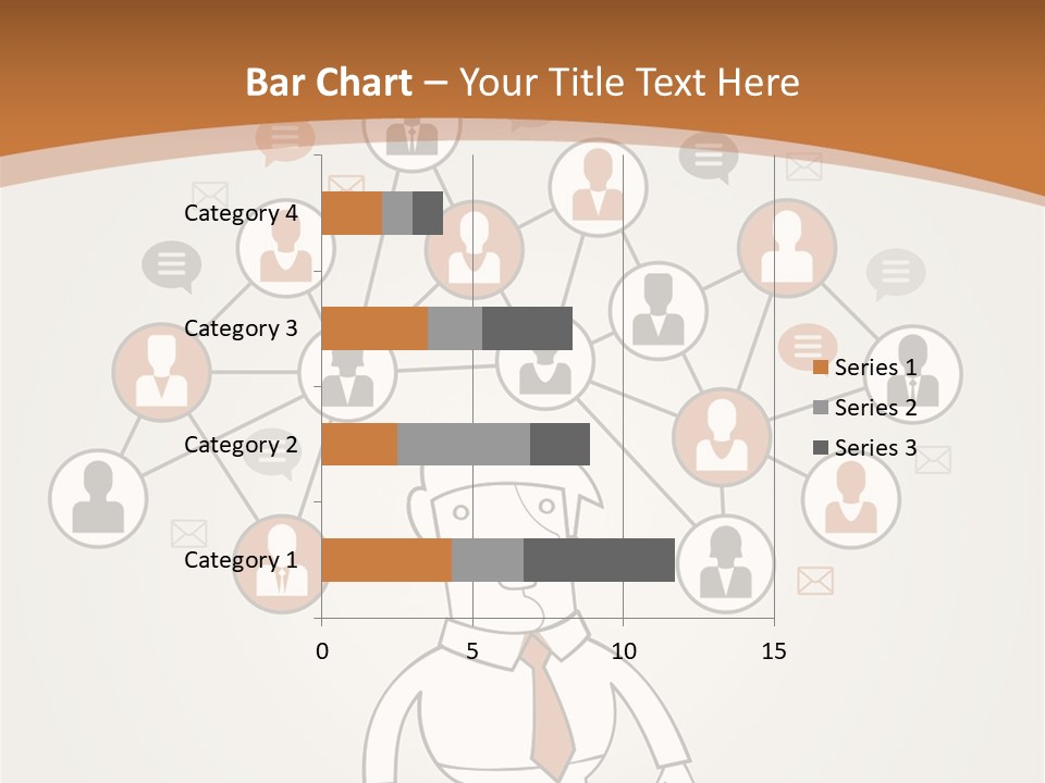 A Man Standing In Front Of A Social Network Powerpoint Presentation PowerPoint Template