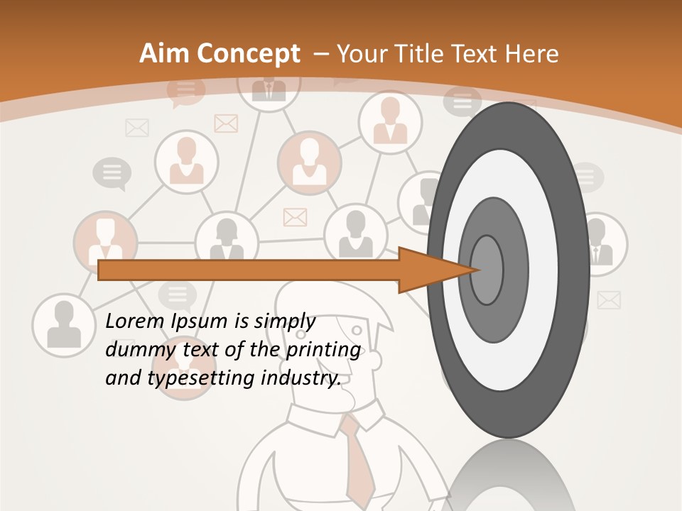 A Man Standing In Front Of A Social Network Powerpoint Presentation PowerPoint Template