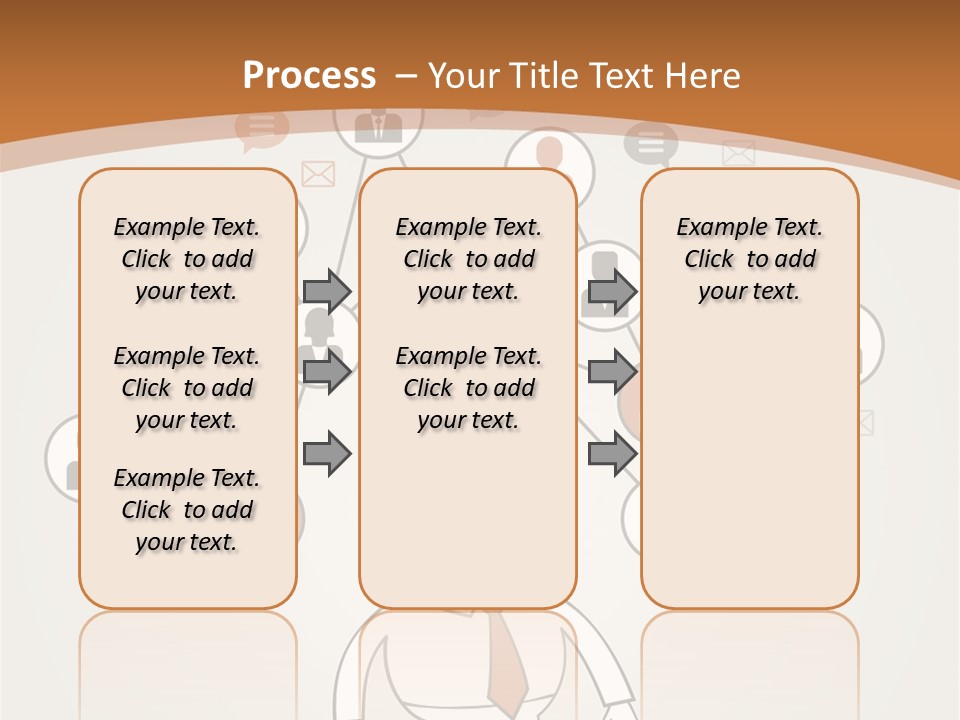 A Man Standing In Front Of A Social Network Powerpoint Presentation PowerPoint Template