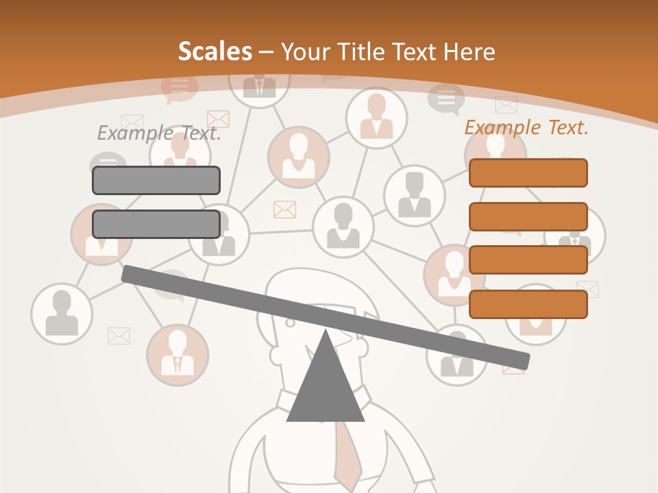 A Man Standing In Front Of A Social Network Powerpoint Presentation PowerPoint Template