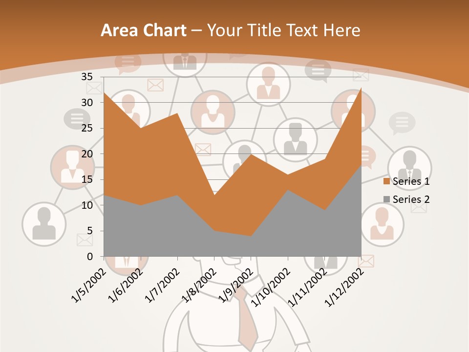 A Man Standing In Front Of A Social Network Powerpoint Presentation PowerPoint Template