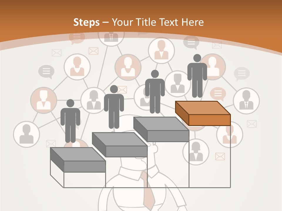 A Man Standing In Front Of A Social Network Powerpoint Presentation PowerPoint Template