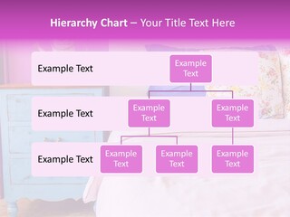 A Bed With Pillows And A Vase Of Flowers On Top Of It PowerPoint Template