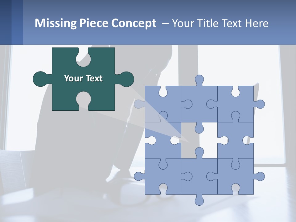 A Woman Sitting In Front Of A Laptop Computer PowerPoint Template