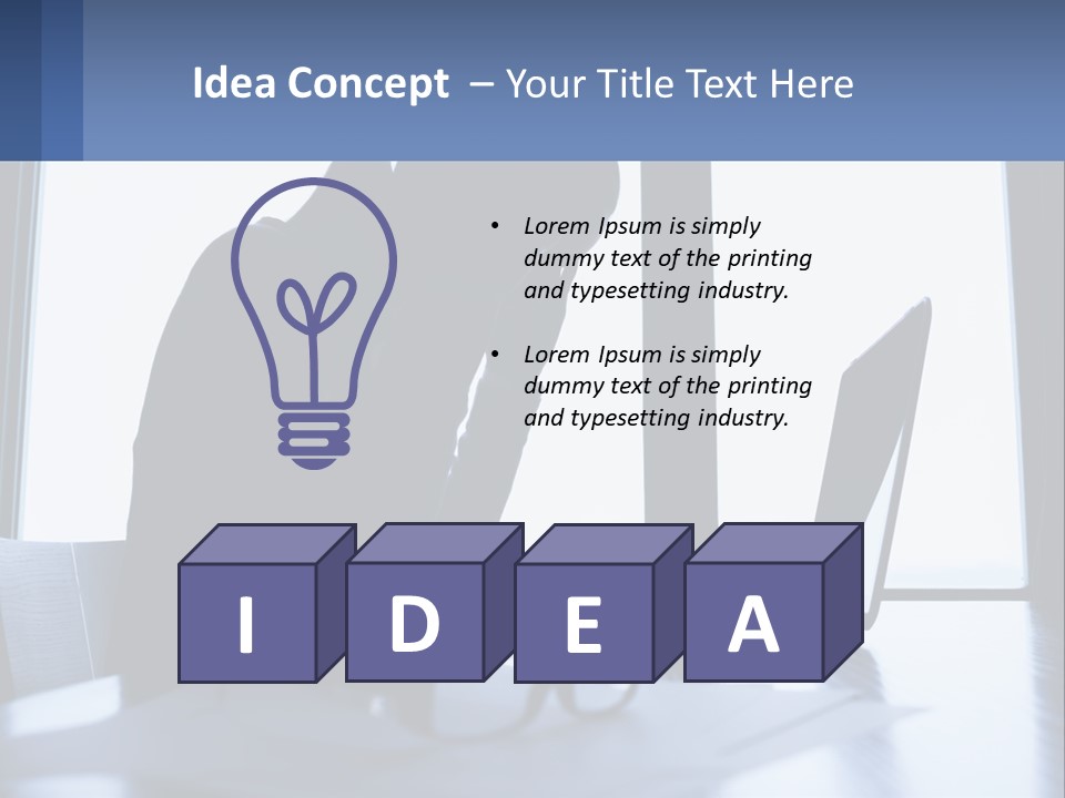 A Woman Sitting In Front Of A Laptop Computer PowerPoint Template