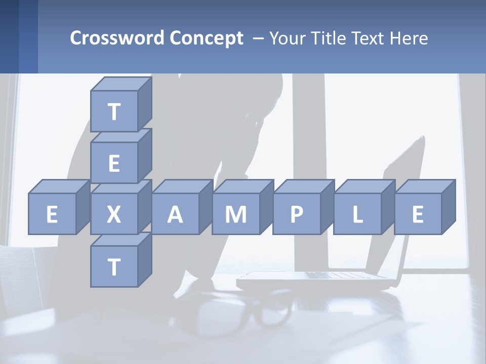 A Woman Sitting In Front Of A Laptop Computer PowerPoint Template