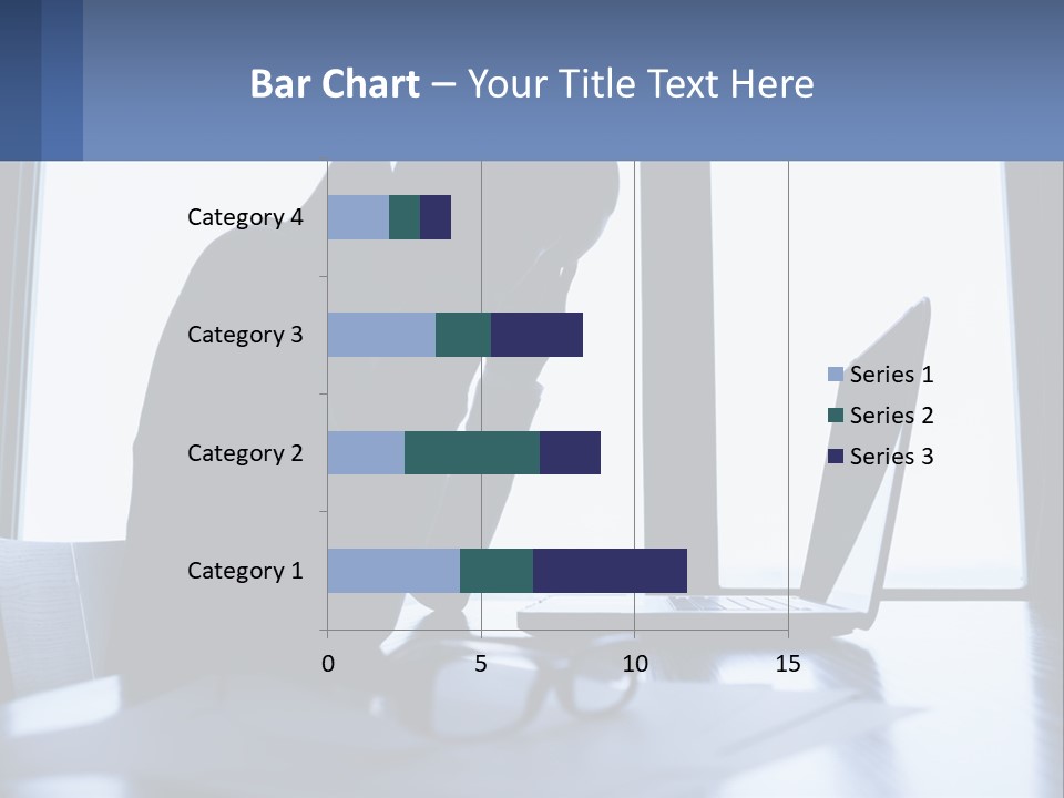 A Woman Sitting In Front Of A Laptop Computer PowerPoint Template