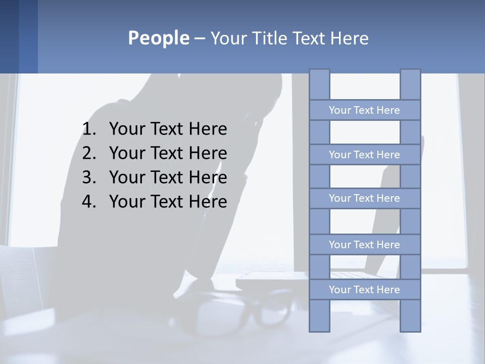 A Woman Sitting In Front Of A Laptop Computer PowerPoint Template