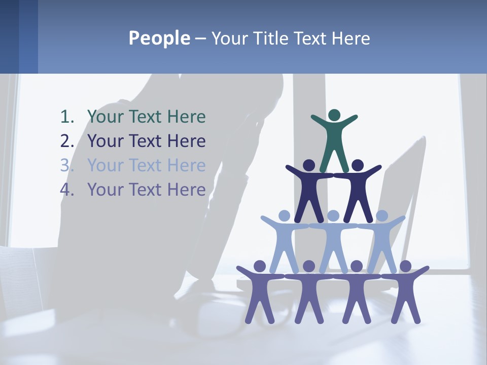 A Woman Sitting In Front Of A Laptop Computer PowerPoint Template