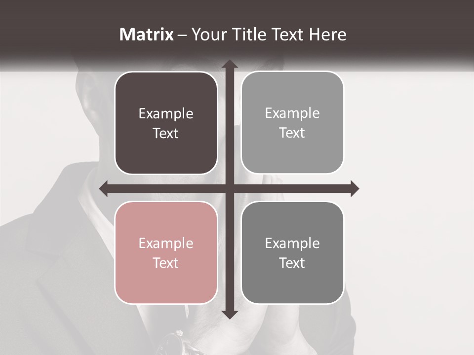 A Man Covering His Face With His Hands PowerPoint Template