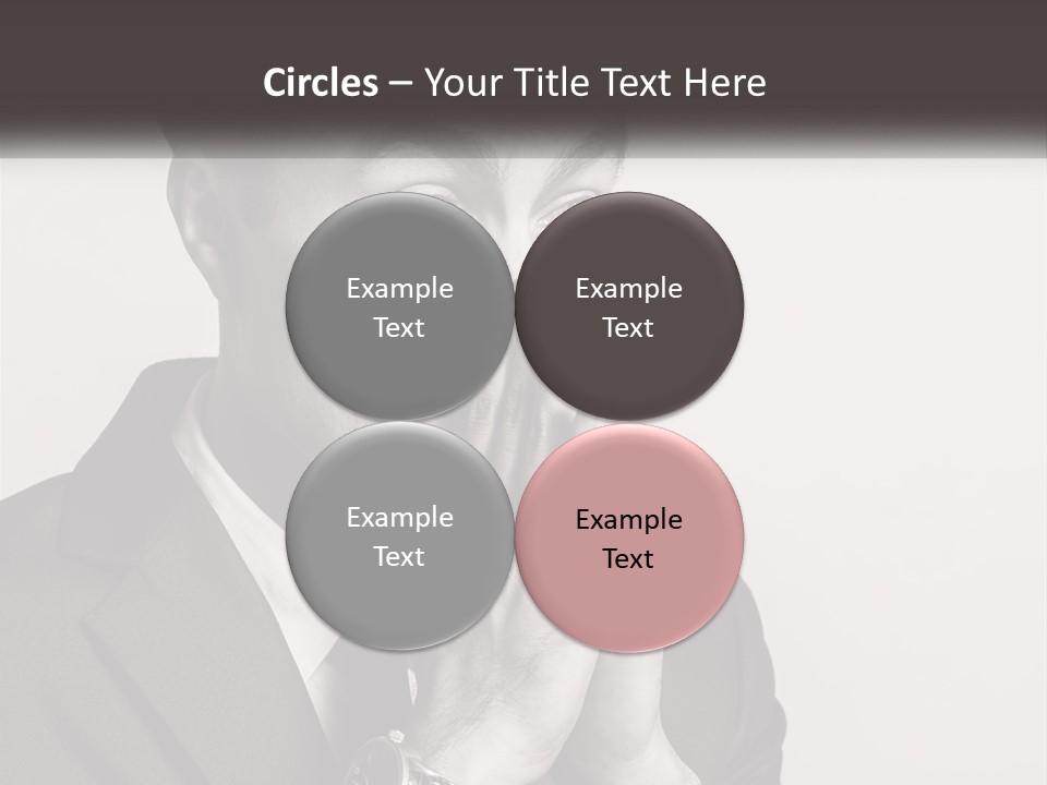 A Man Covering His Face With His Hands PowerPoint Template