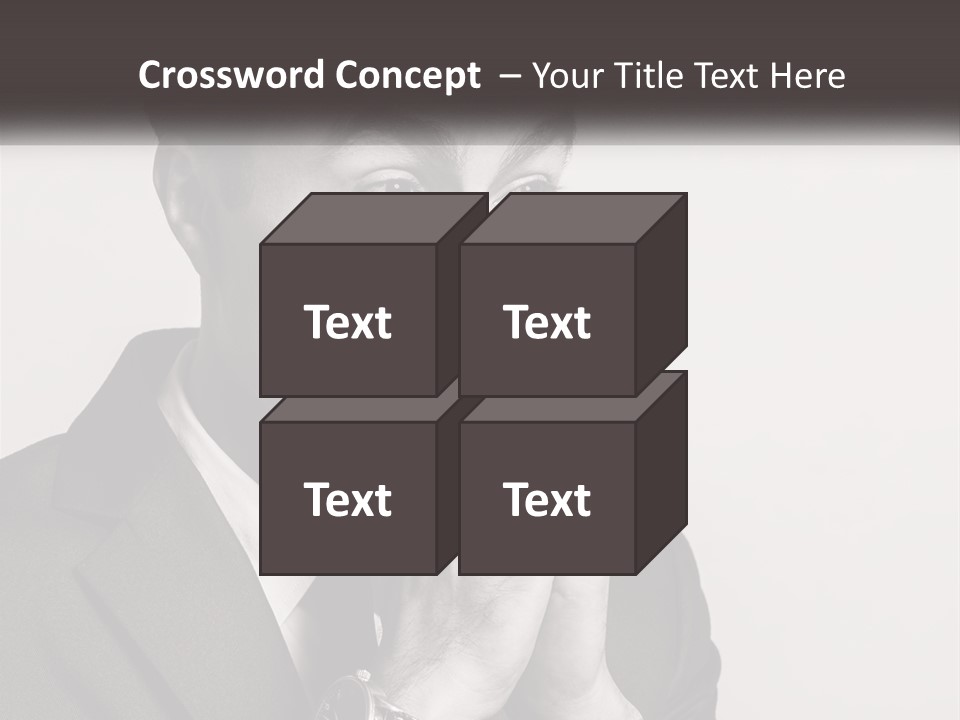 A Man Covering His Face With His Hands PowerPoint Template
