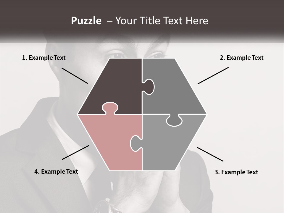 A Man Covering His Face With His Hands PowerPoint Template