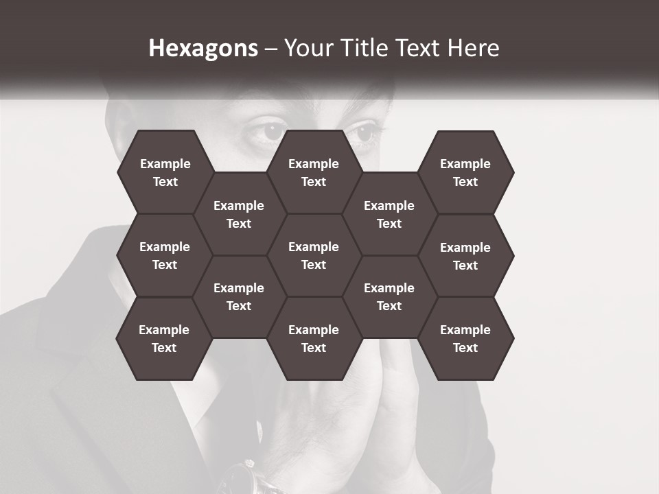 A Man Covering His Face With His Hands PowerPoint Template