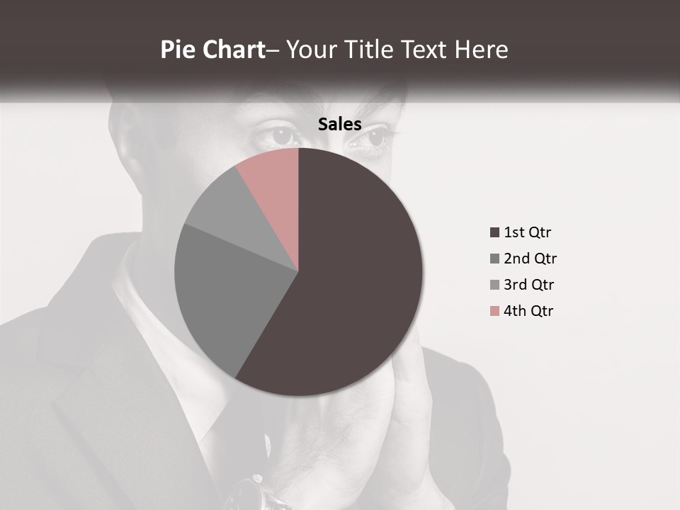 A Man Covering His Face With His Hands PowerPoint Template
