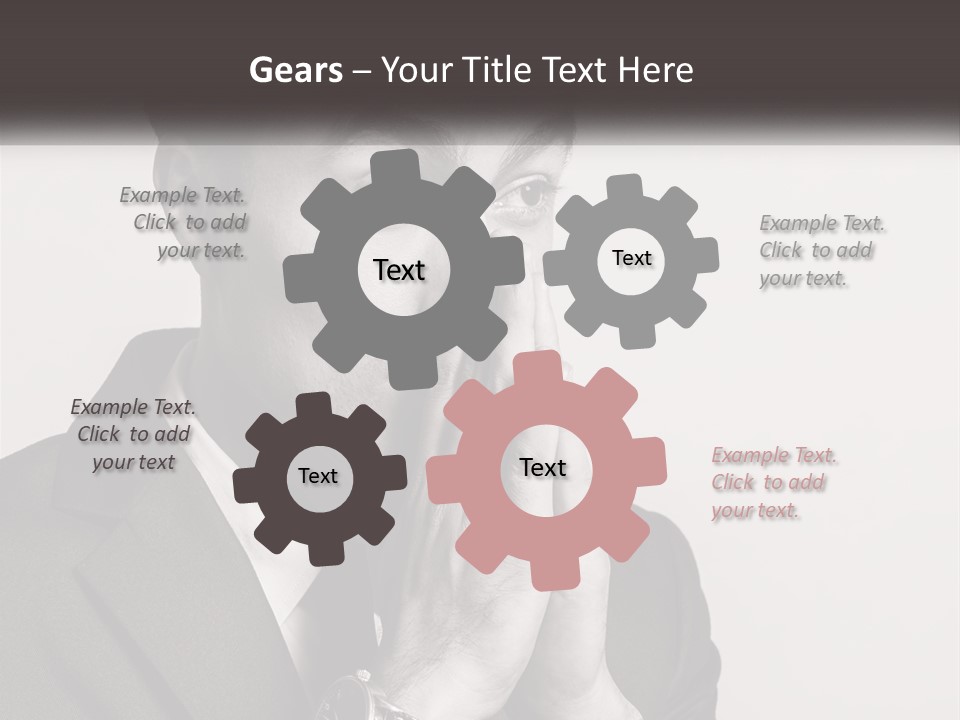 A Man Covering His Face With His Hands PowerPoint Template