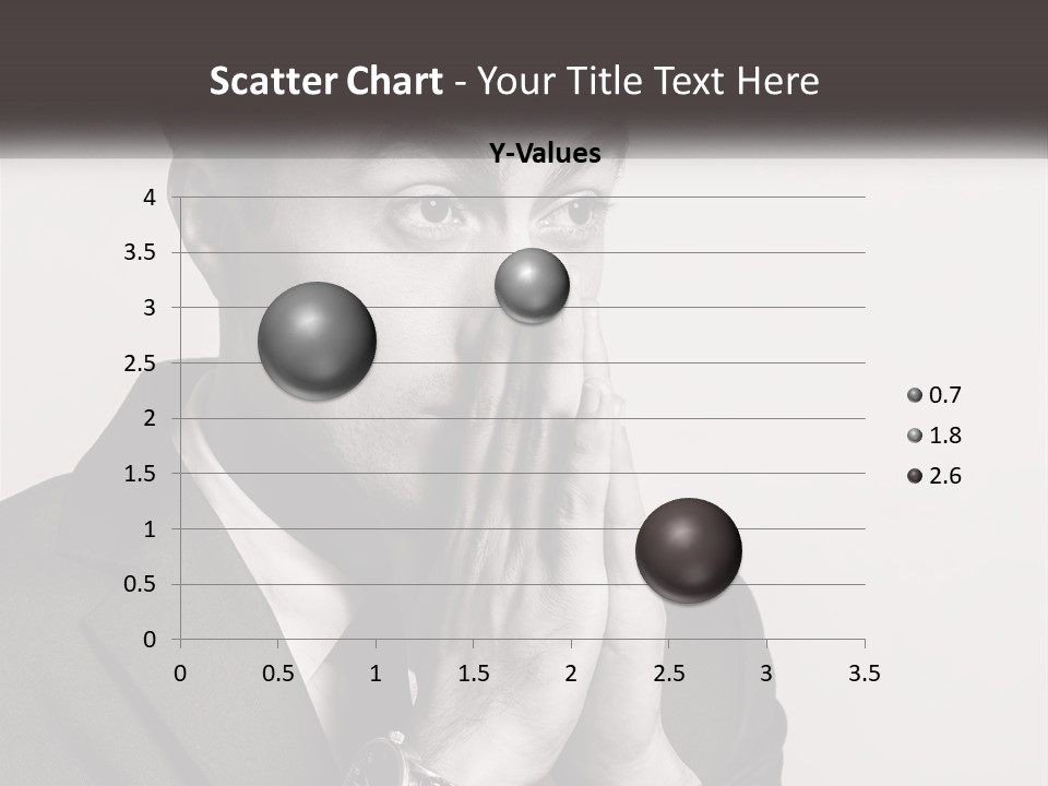 A Man Covering His Face With His Hands PowerPoint Template