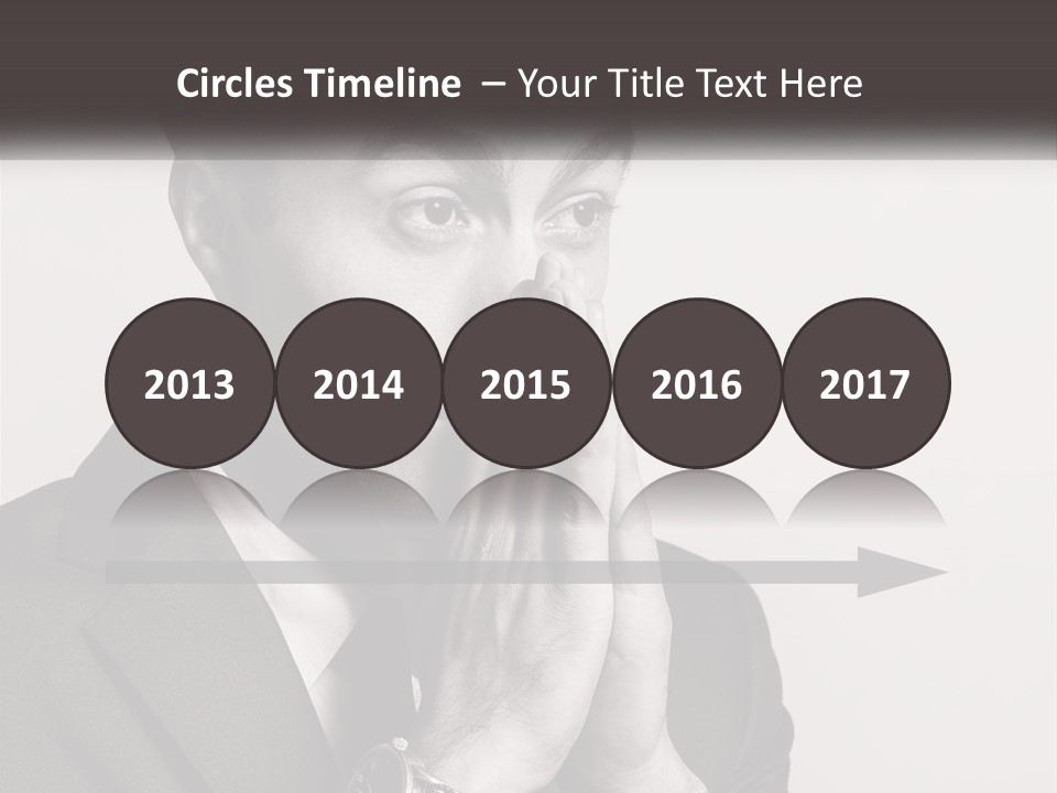 A Man Covering His Face With His Hands PowerPoint Template