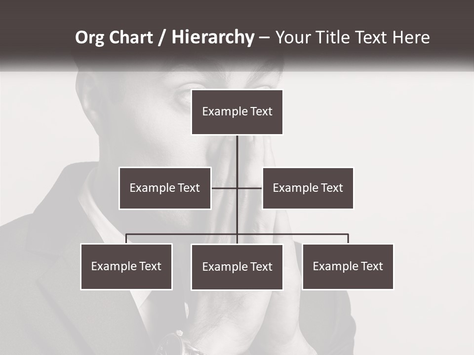 A Man Covering His Face With His Hands PowerPoint Template
