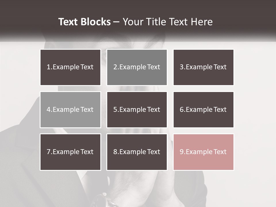 A Man Covering His Face With His Hands PowerPoint Template
