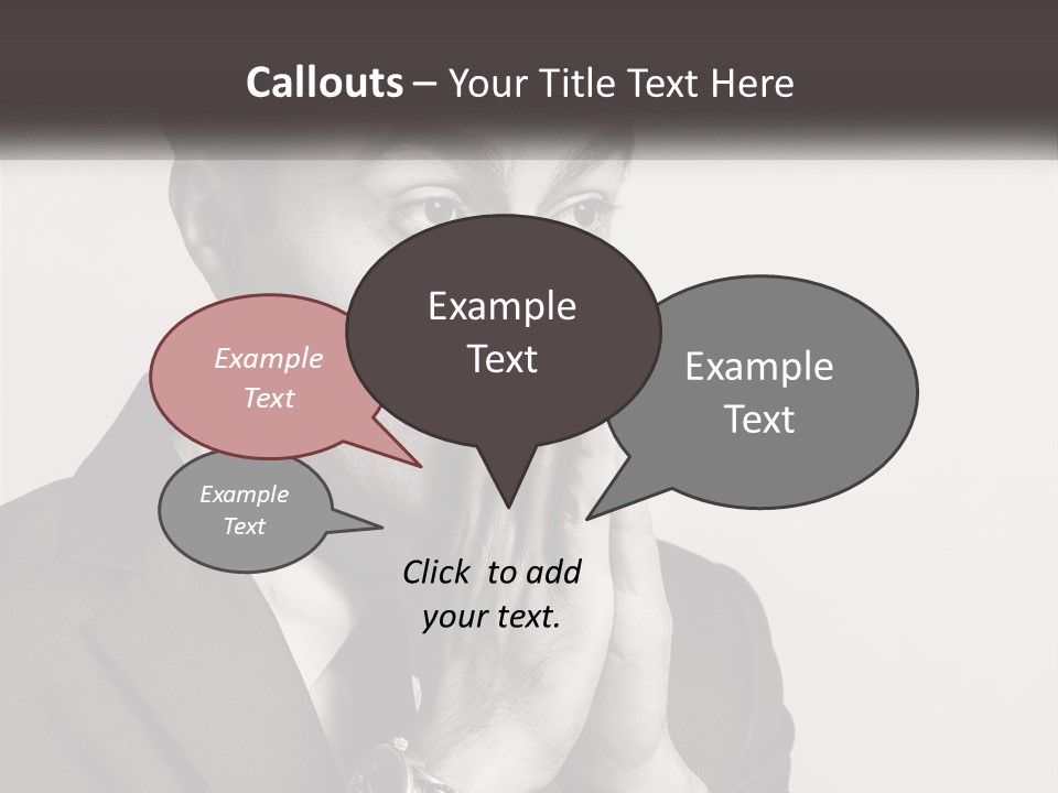 A Man Covering His Face With His Hands PowerPoint Template