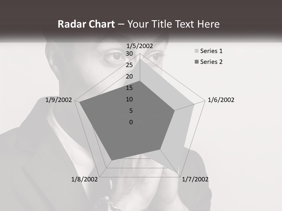 A Man Covering His Face With His Hands PowerPoint Template