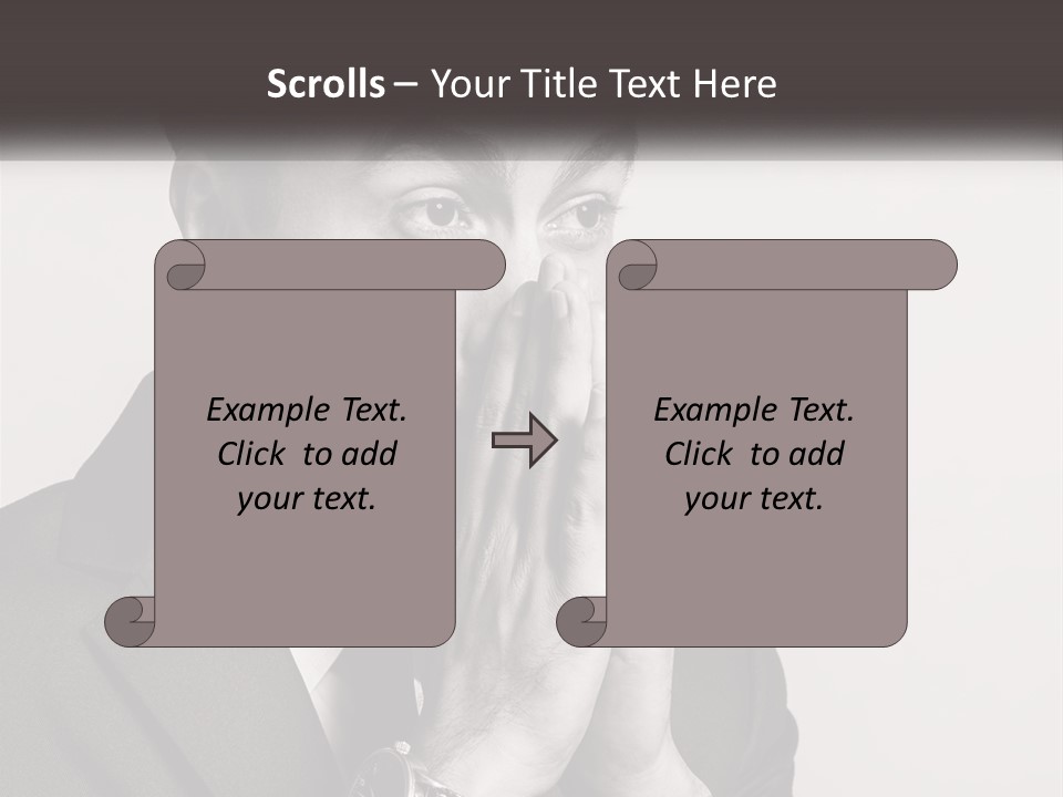 A Man Covering His Face With His Hands PowerPoint Template