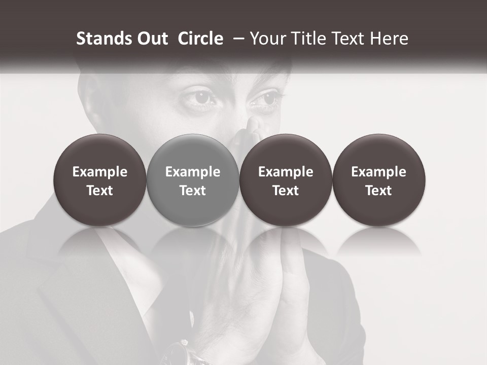 A Man Covering His Face With His Hands PowerPoint Template