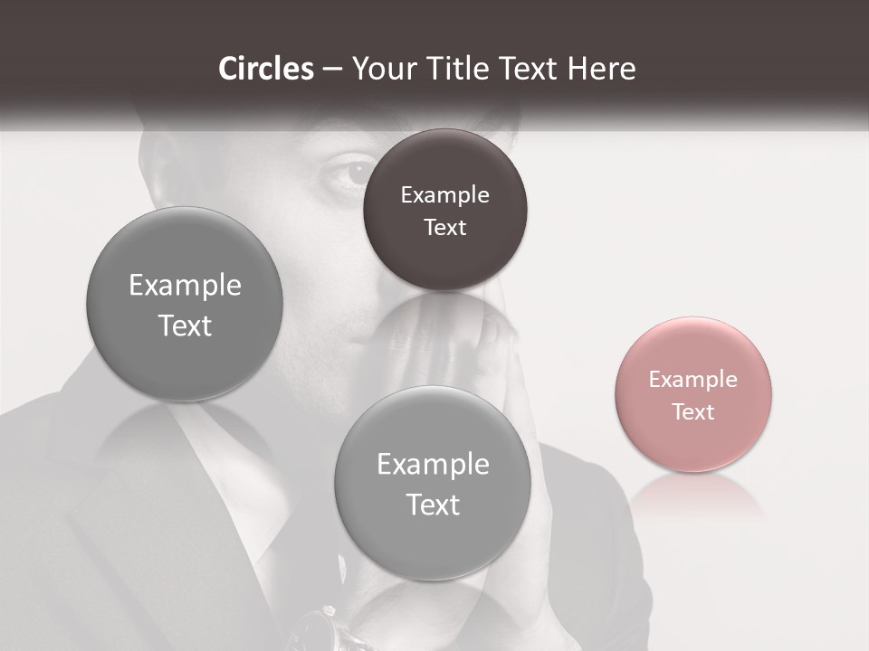 A Man Covering His Face With His Hands PowerPoint Template